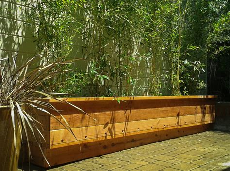 bamboo steel planter box|glass containers for bamboo plants.